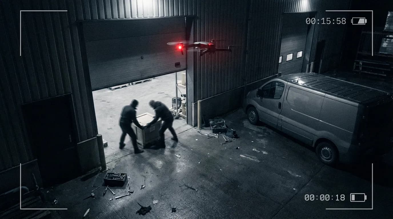 Drone providing real-time incident detection and response