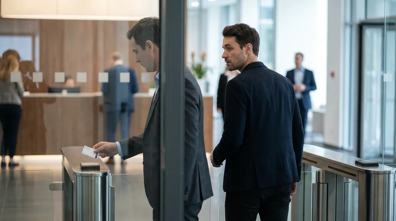 Tailgating & unauthorized access in corporate office