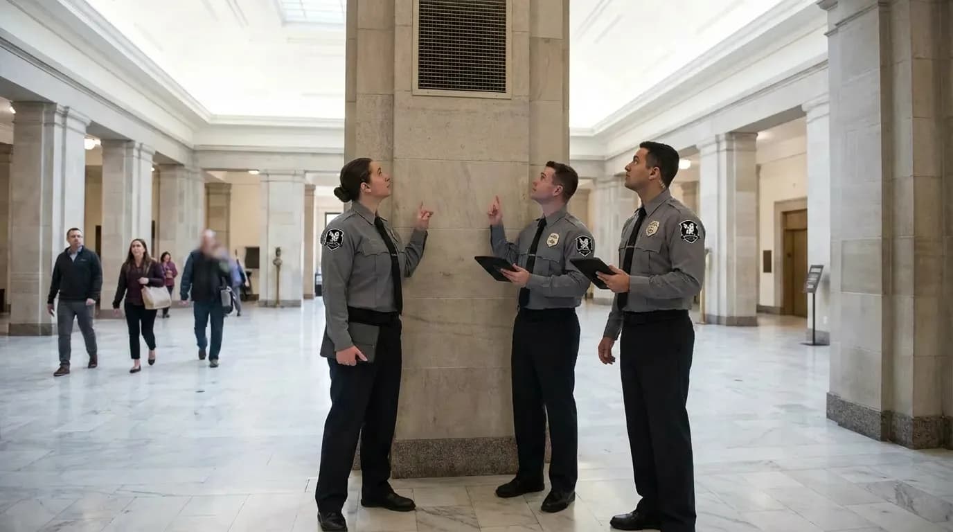 Security monitoring systems protecting government facility