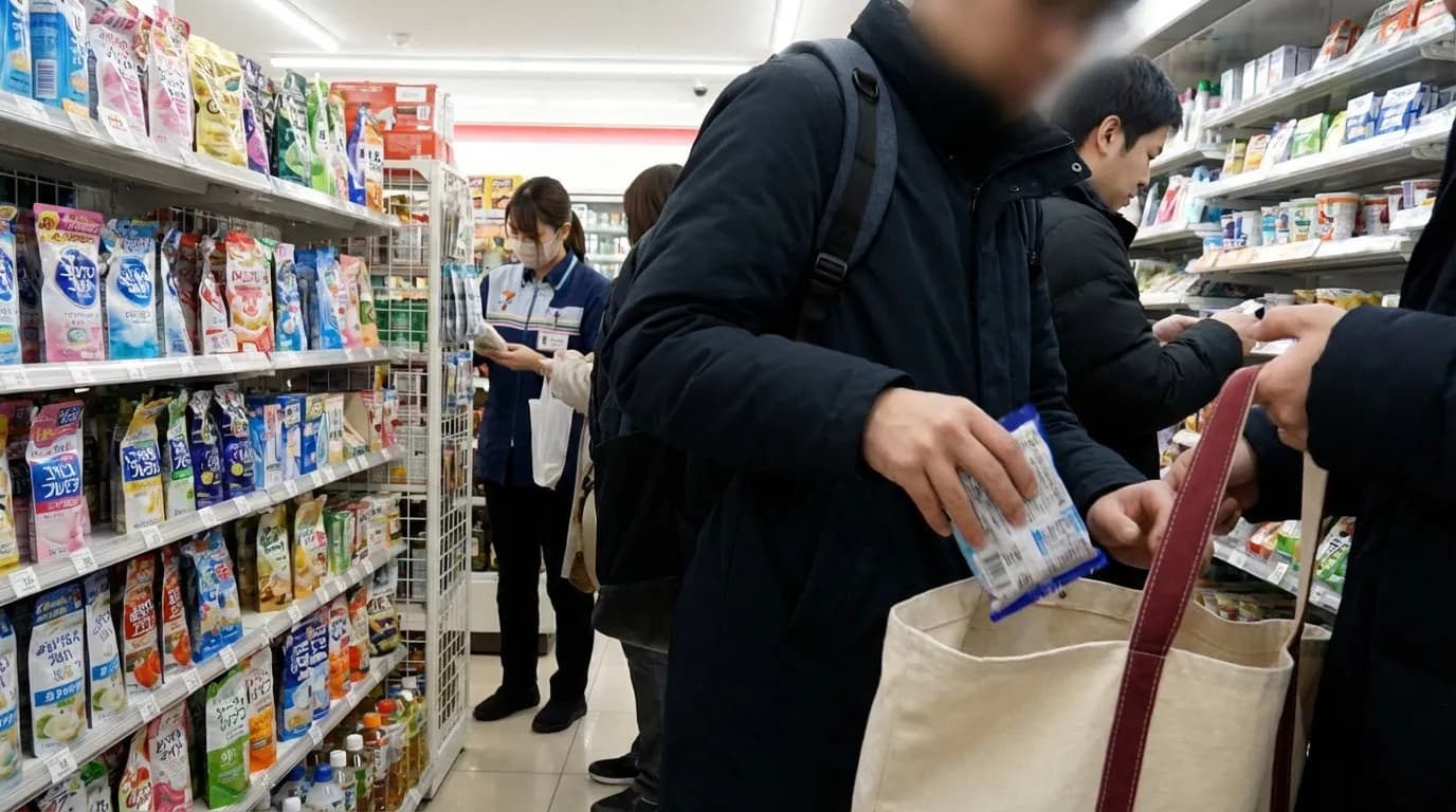 Security monitoring shoplifting prevention in grocery store